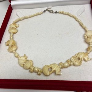 Elephant bone necklace